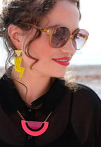 Grace Jones Lightning Bolt earrings | A Little Idea