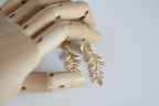 Long Leaf Studs | Tropical Earrings