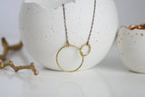 Brass Circle Necklace | Statement