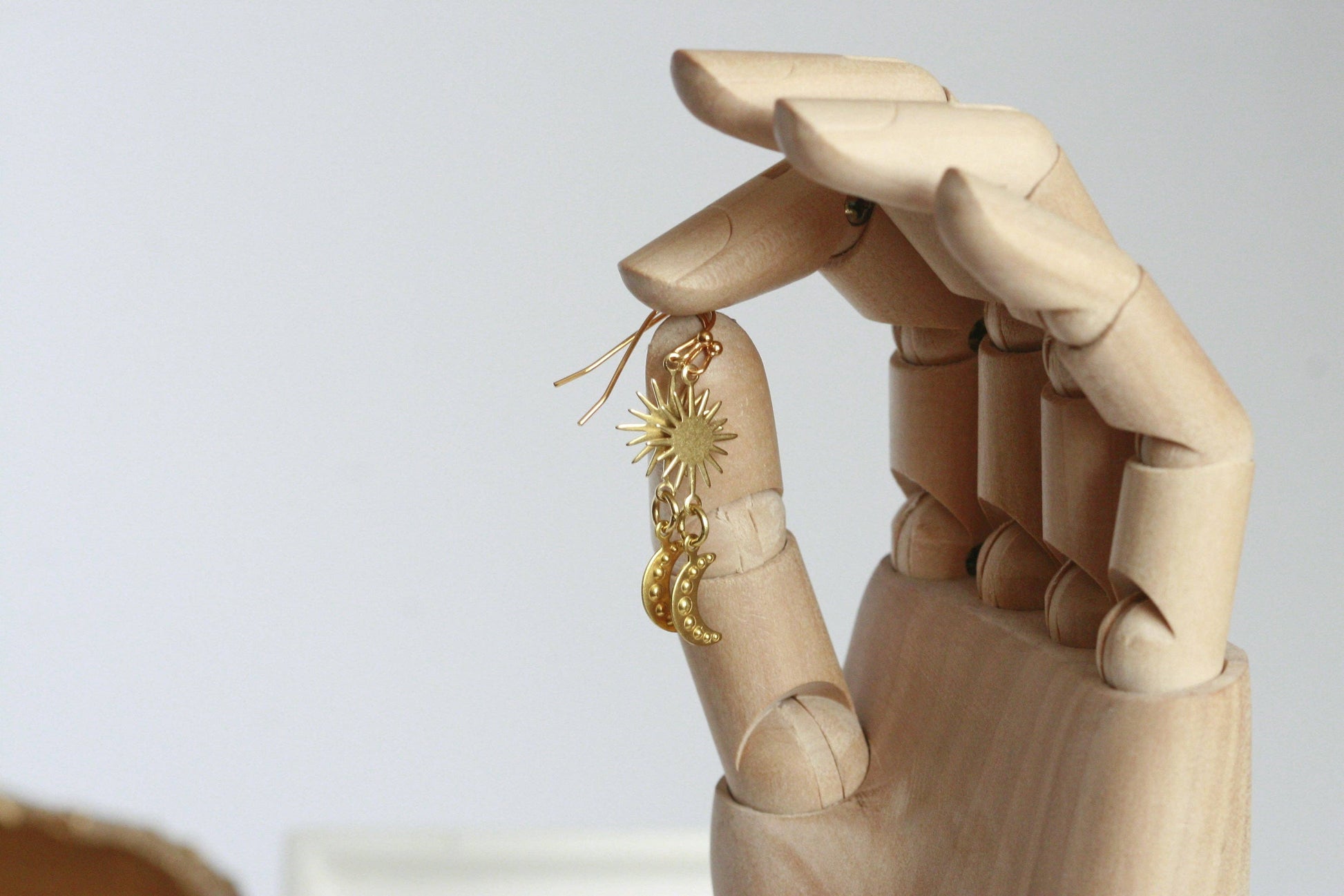 Lunar Earrings | Brass