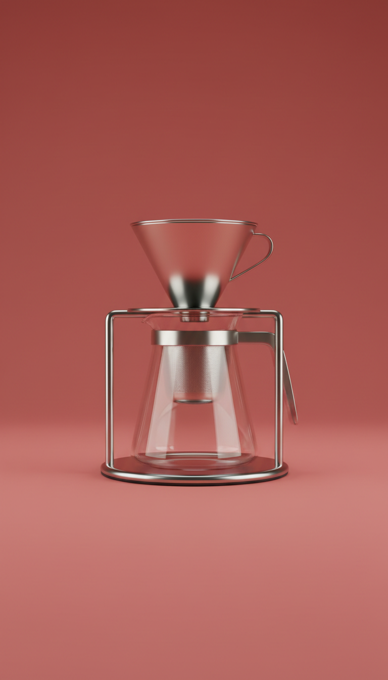 Glass & Steel Hand-Pour Coffee Kit