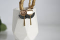 Black & Gold Art Deco Earrings | Studs | Kaiko Studio