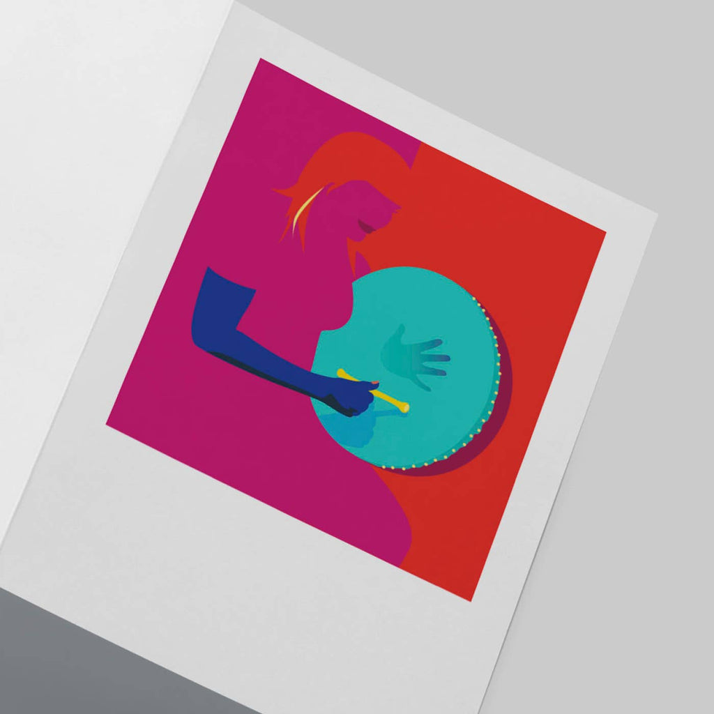 Bodhrán Greeting Card