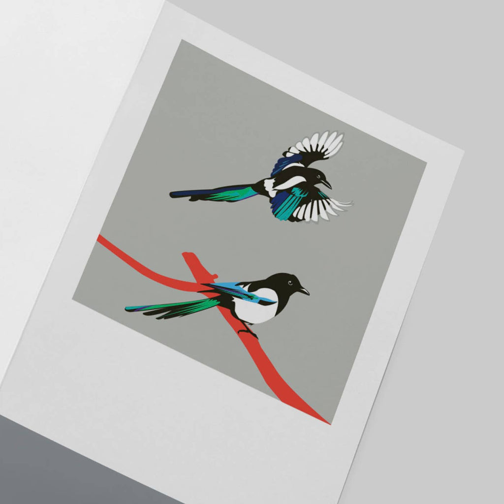 Magpie Greeting Card