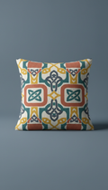 Linen Cushion with Modern Galway Print