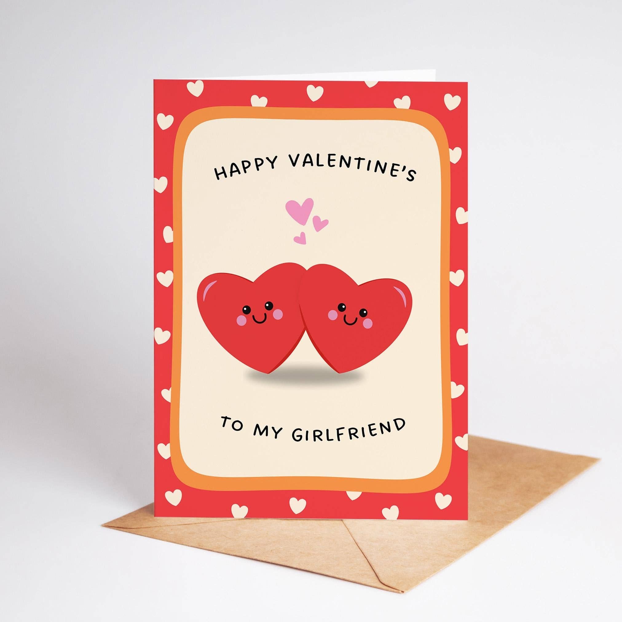 Heart Valentine’s Card for Girlfriend