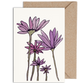 Purple Daisy Greeting Card