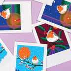 Cárta Beannachta Robin & Holly - Pawpear