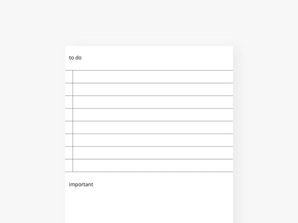 Notepad “narrow”/Plain