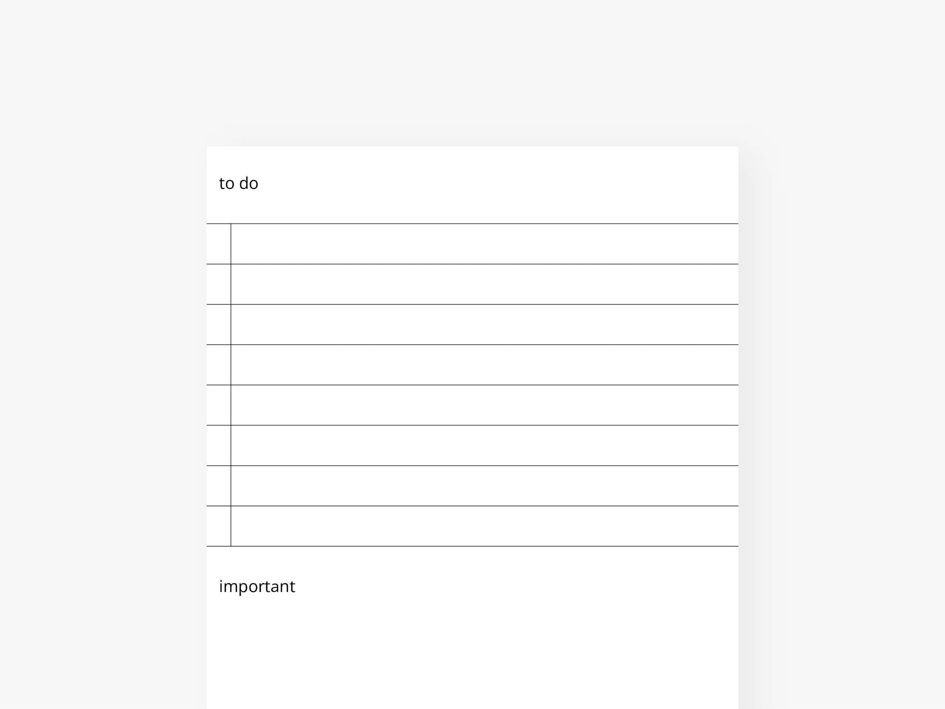 Notepad “narrow”/Plain