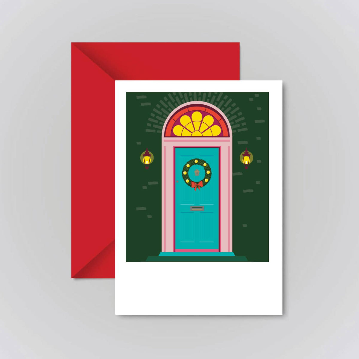 Turquoise Door Greeting Card