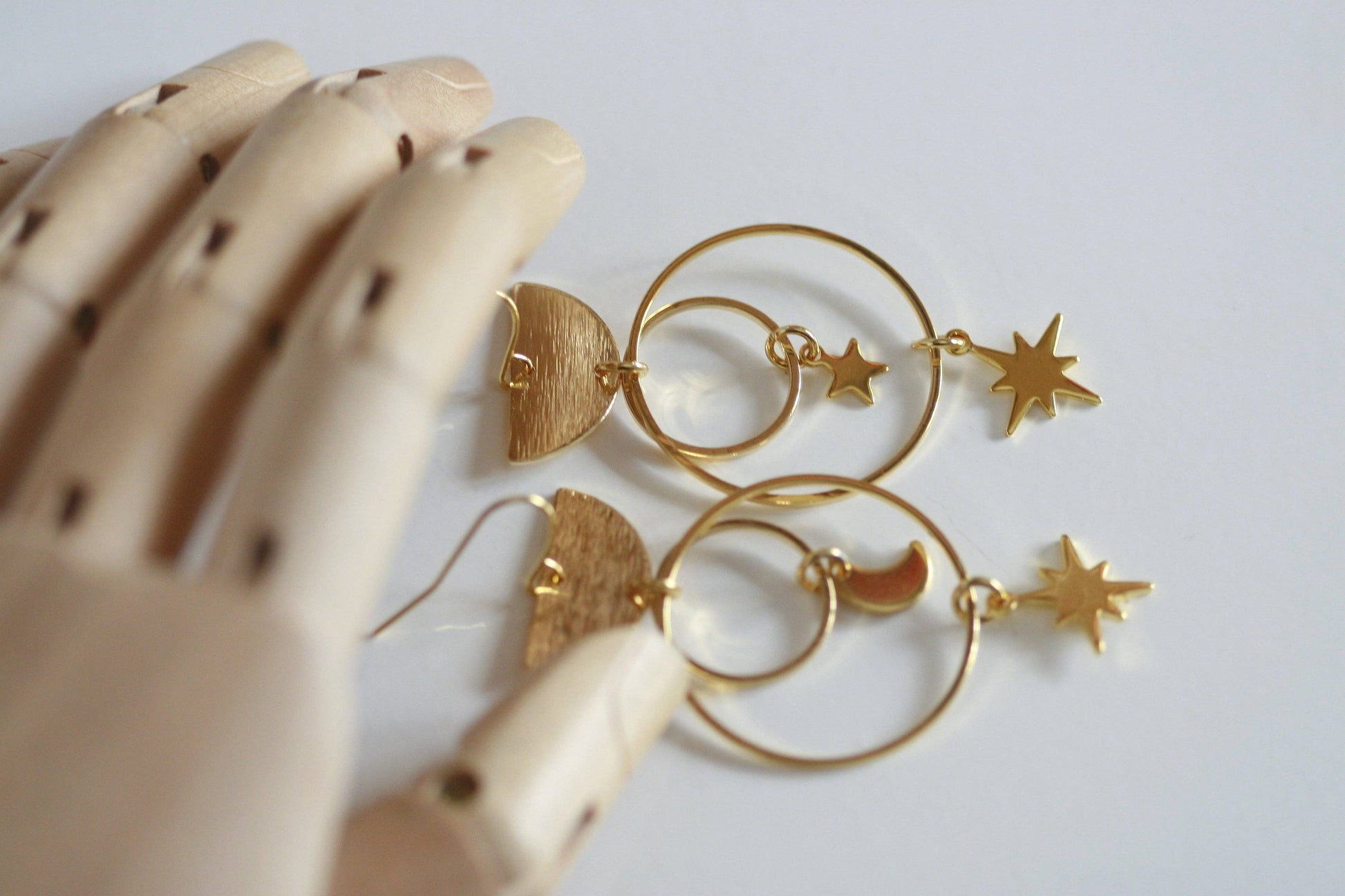 Celestial Moon & Star Earrings | Statement
