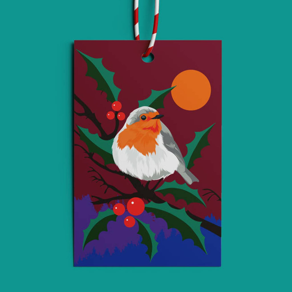 Holly Candlelight Gift Tag Pack - Pawpear