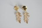 Long Leaf Studs | Tropical Earrings