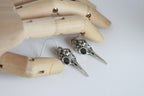 Silver Plated Skull Earrings | Blackbird