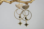 Celestial Moon & Star Earrings | Statement