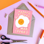 Happy Birthday Mad Yoke - Funny Irish Card