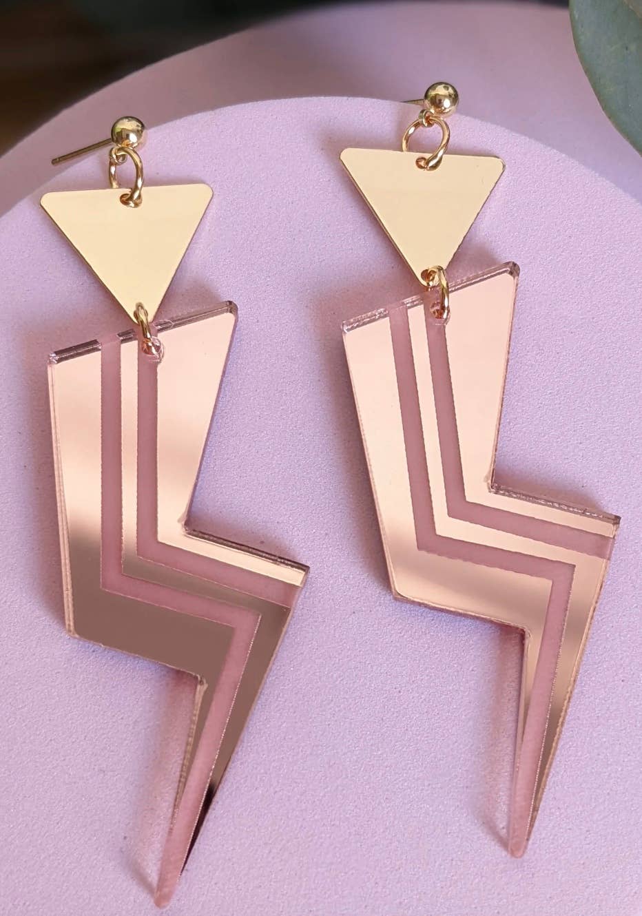 Grace Jones Lightning Bolt earrings | A Little Idea