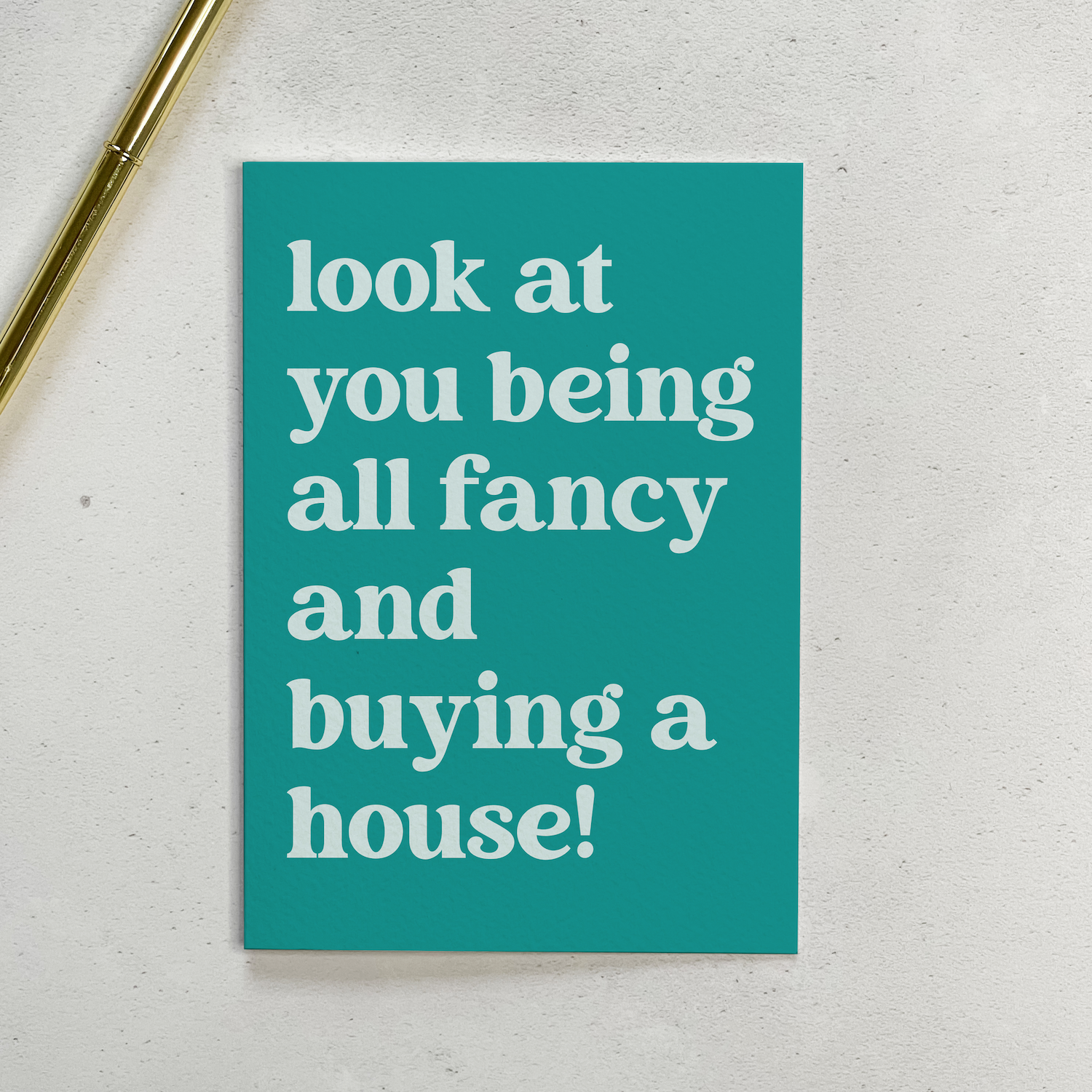 Fancy New House Card