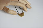 Brass Moon Phase Necklace | Celestial | Kaiko Studio