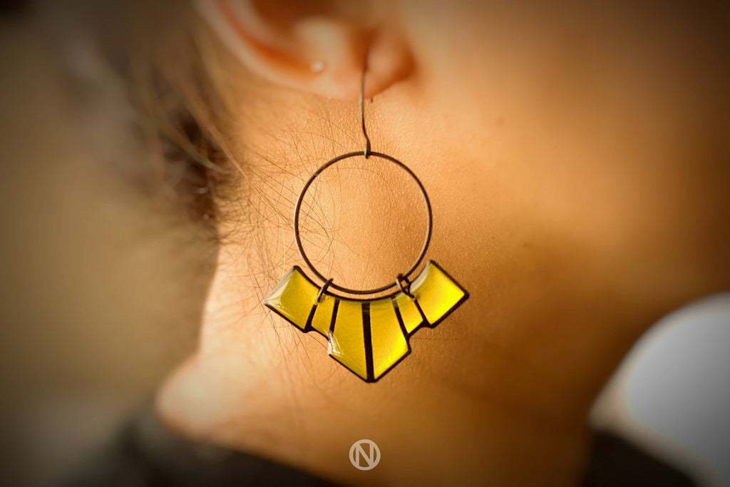 Art Deco Drop Earrings | Handmade by Naoi