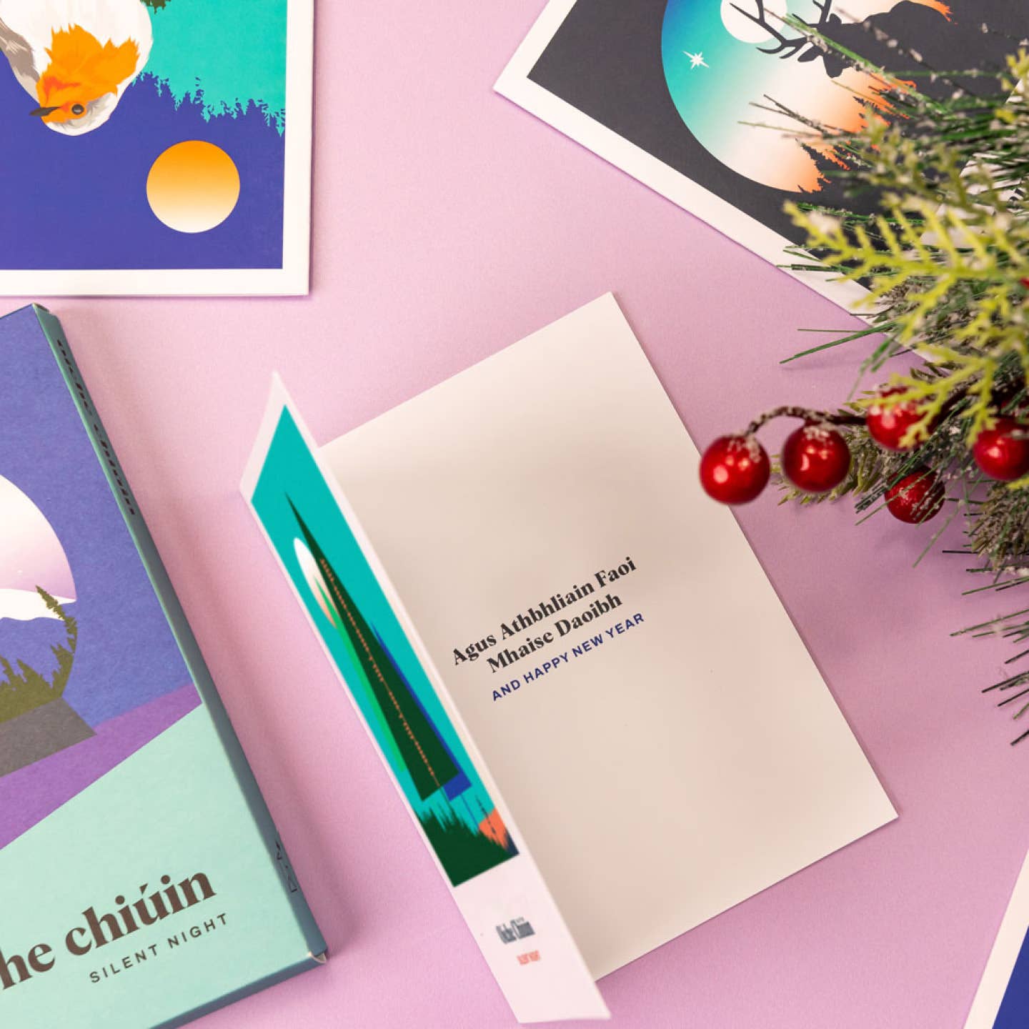 Silent Night Christmas Card Box - Pawpear