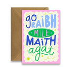 Go Raibh Mile Maith Agat - Irish Language Thank You card