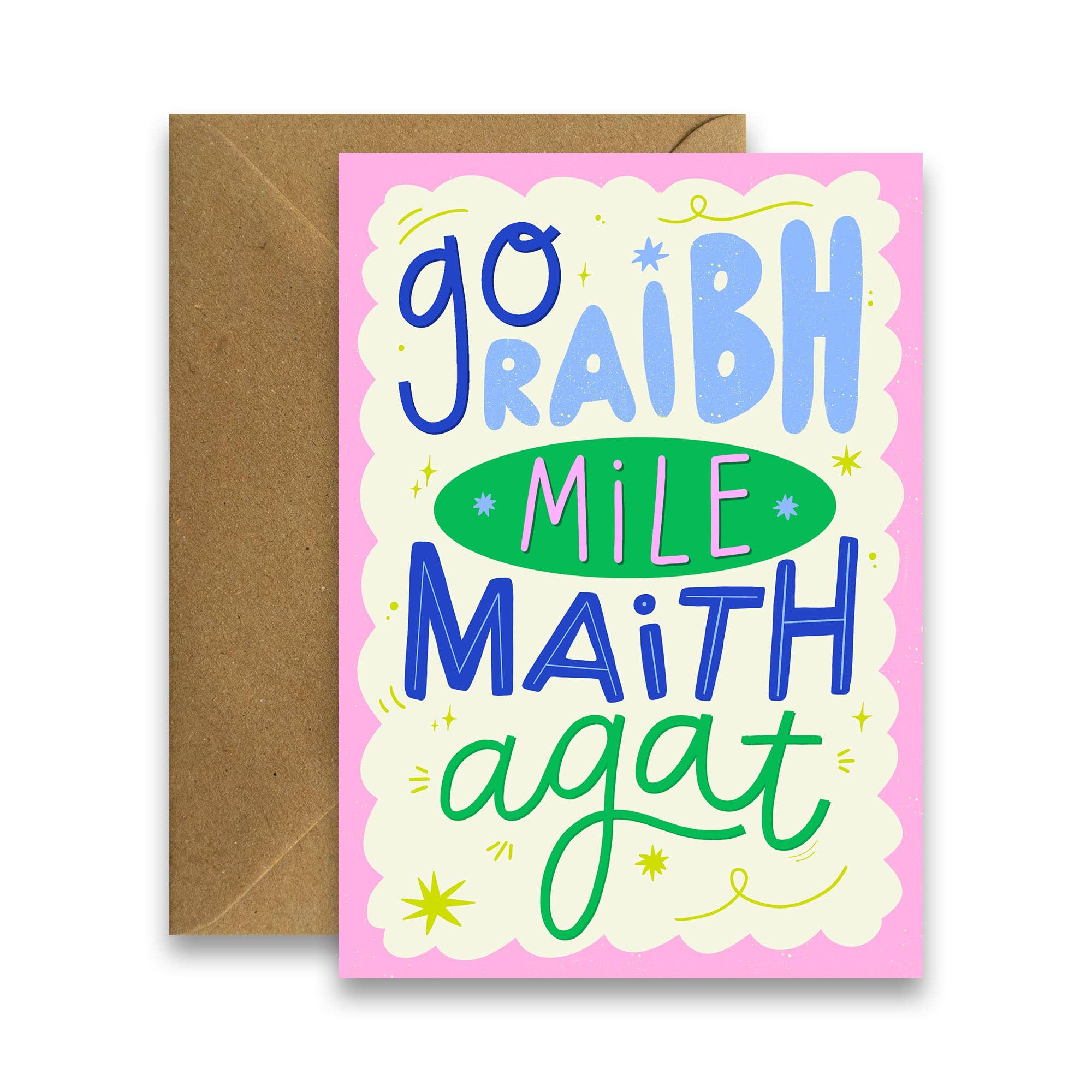 Go Raibh Mile Maith Agat - Irish Language Thank You card