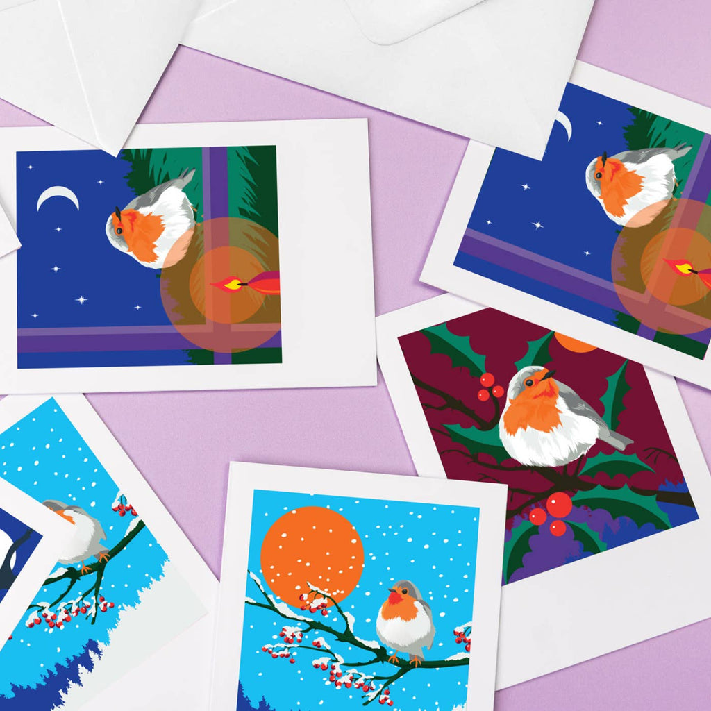 Robin Greeting Card Box - Pawpear