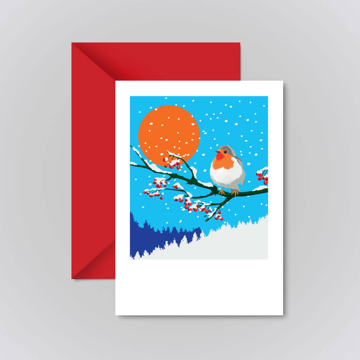 Robin & Snow Greeting Card - Pawpear