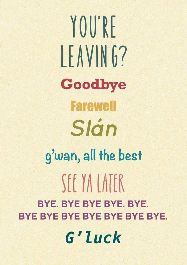 Farewell Card