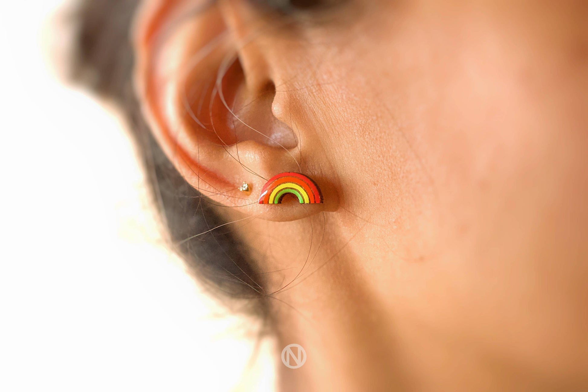 Rainbow Stud Earrings