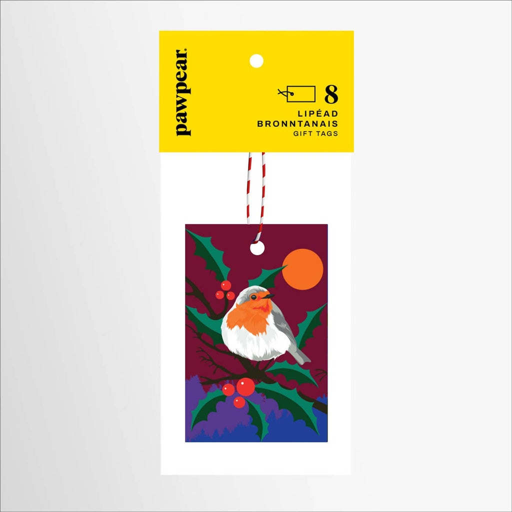Holly Candlelight Gift Tag Pack - Pawpear