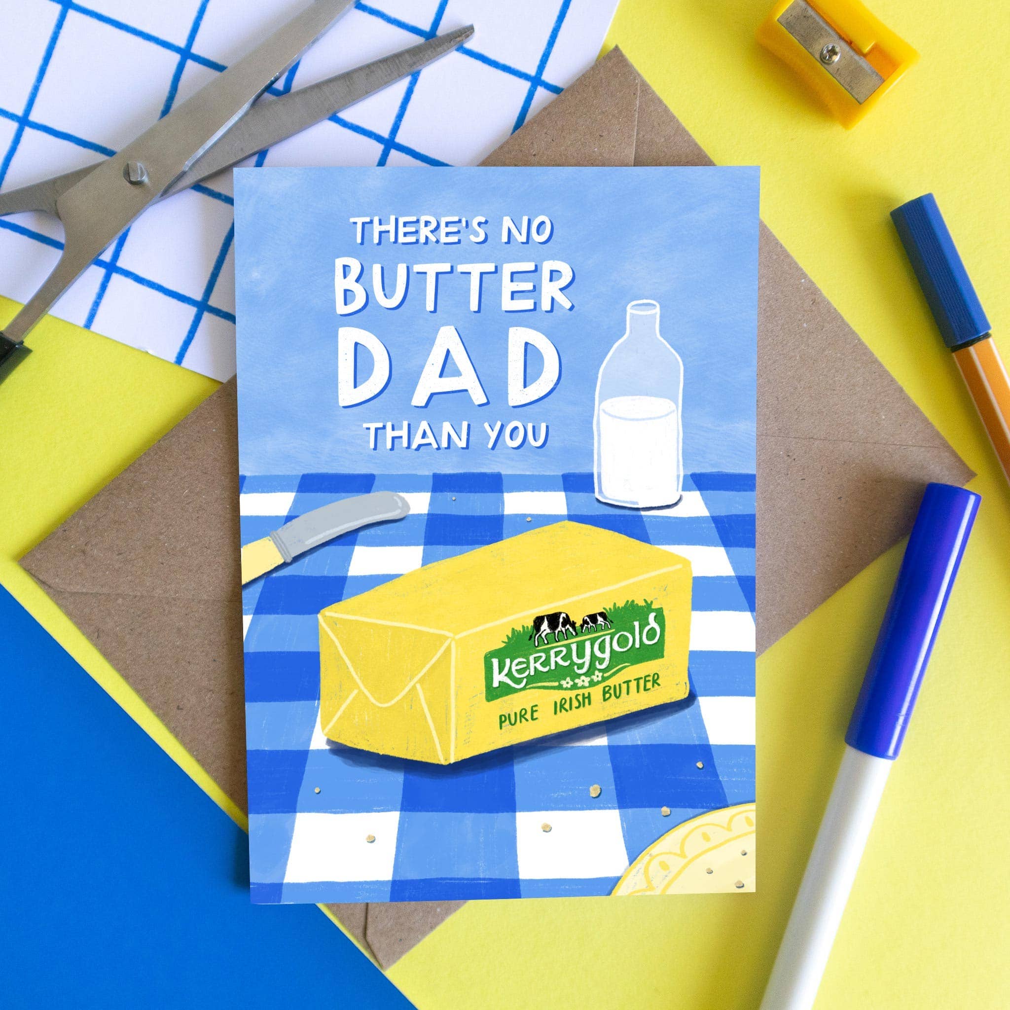No Butter Dad - Funny Irish Card for Dad