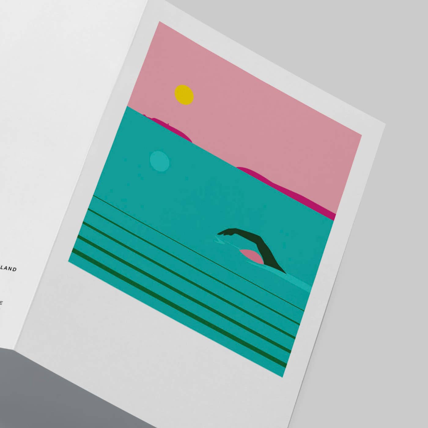 Side-stroke Greeting Card