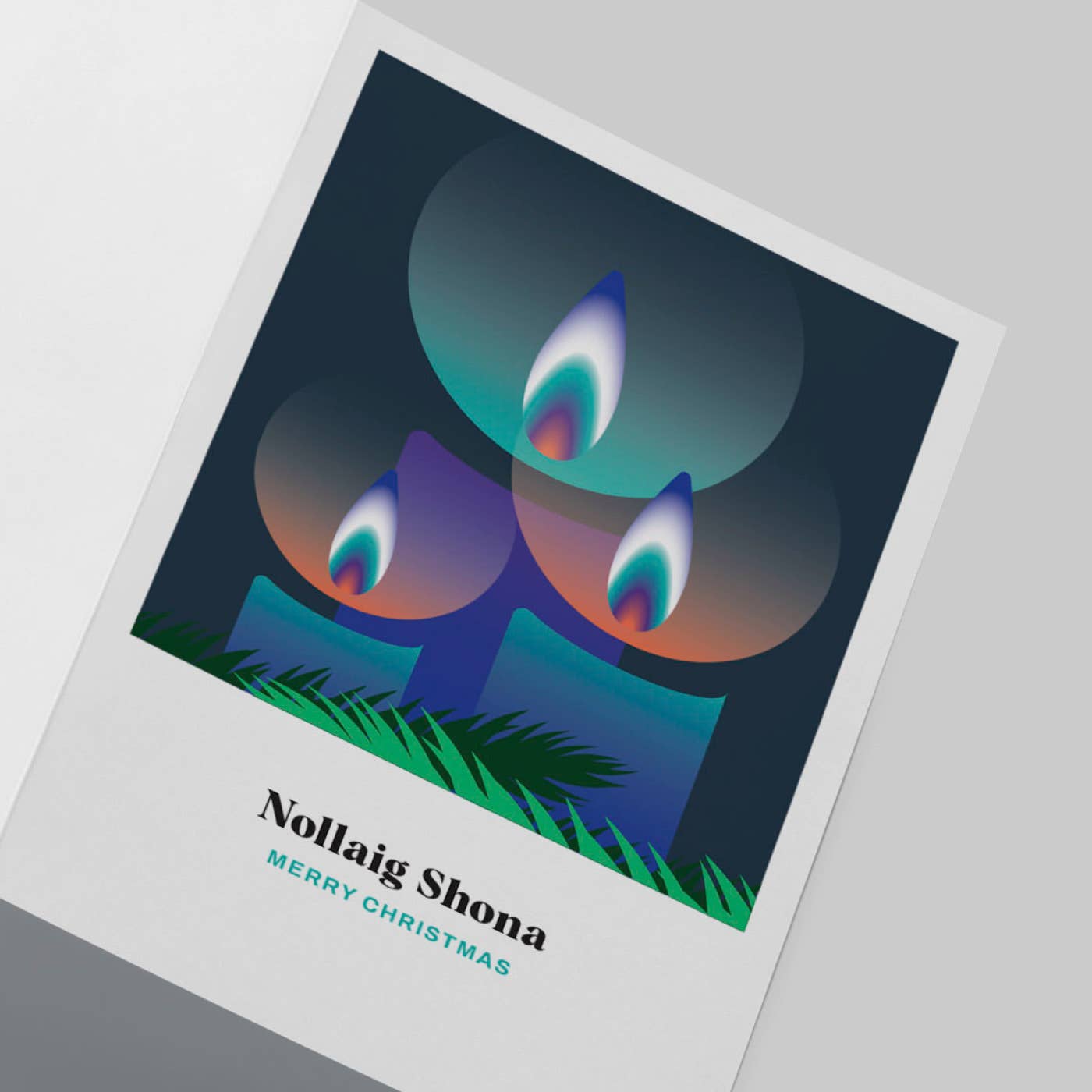 Candle Christmas Card