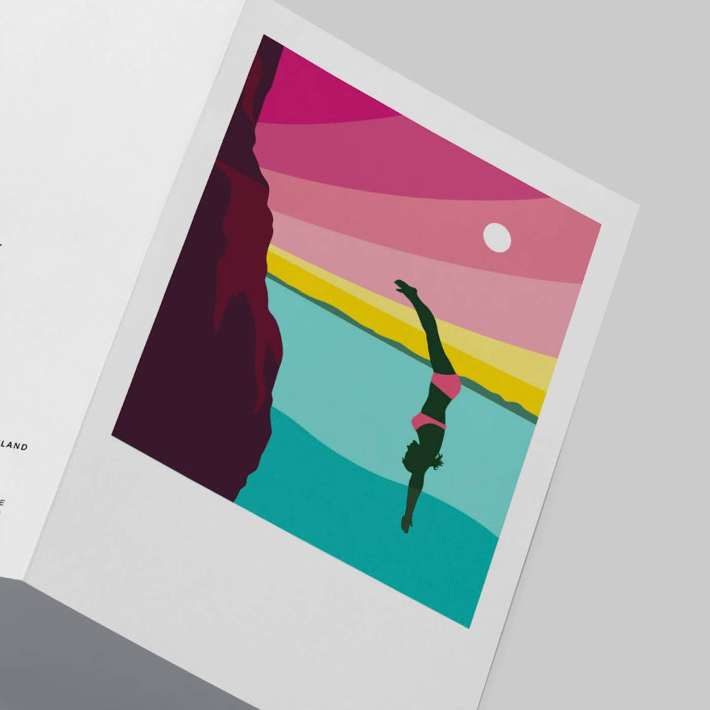 Diving Greeting Card
