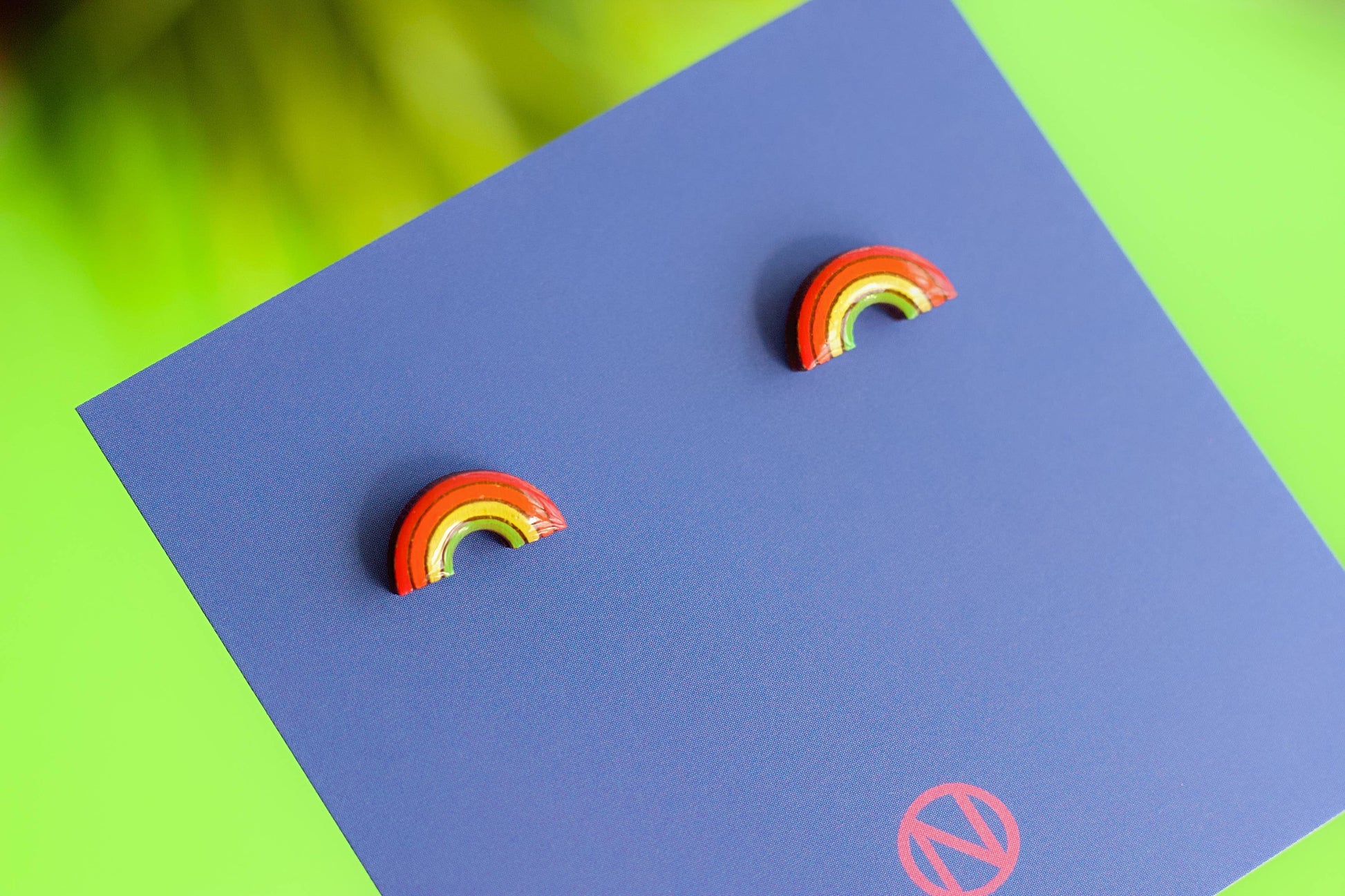 Rainbow Stud Earrings