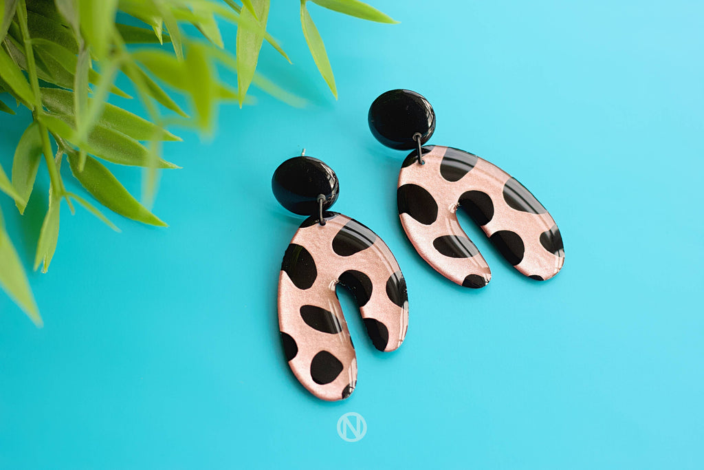 Cheetah Statement Earrings - Naoi