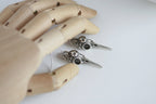 Silver Plated Skull Earrings | Blackbird
