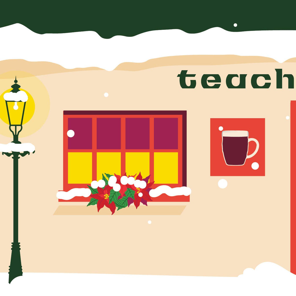Festive Pub Mini Greeting Card
