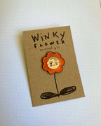 Winky Flower Pin - Bronagh Lee