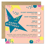 GENERATIONS BIRTHDAY CARD