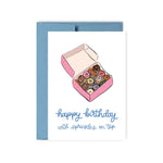 Happy Birthday With Sprinkles On Top Donuts Birthday Card