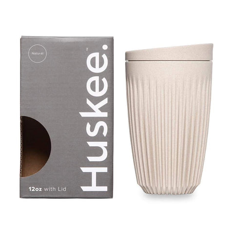 12oz Huskee Cup & Lid - Natural