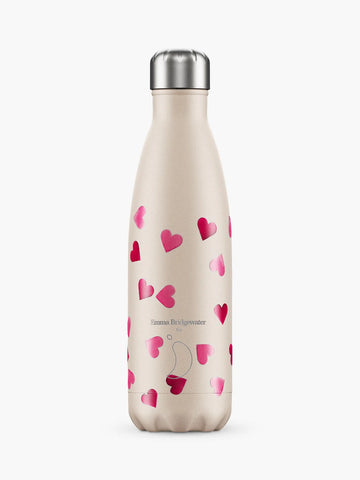 500ml Chillys Original Bottle - Pink Hearts