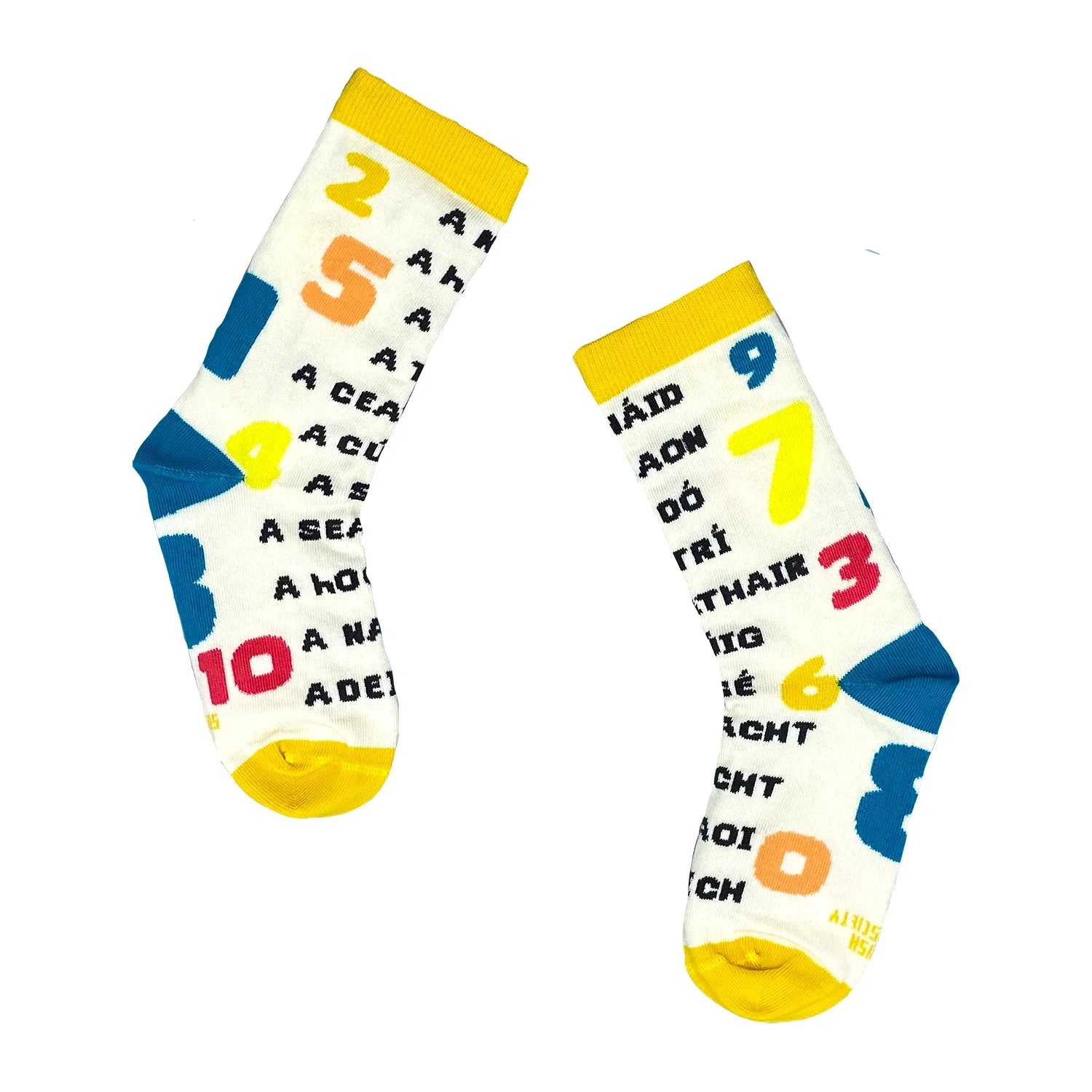 Let's Count / Comhairimis - Kids Socks - Irish Socksciety