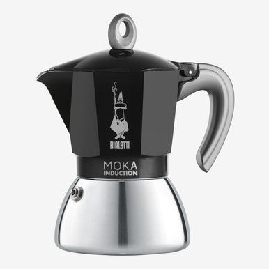 Bialetti - Moka Induction Coffee Maker - Black 4 Cup
