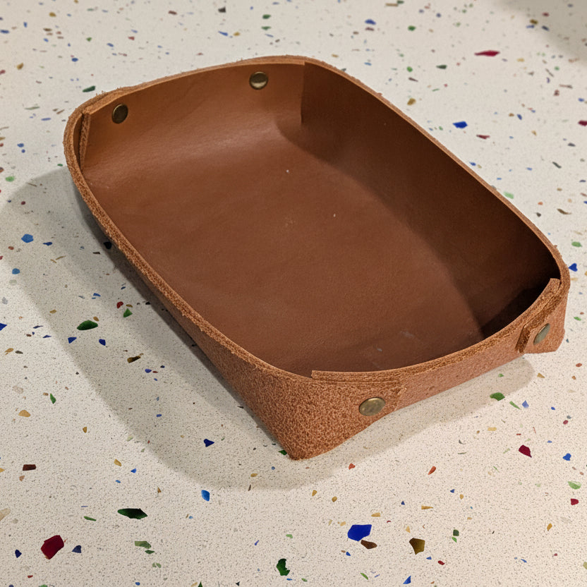 Leather Valet Tray - Large
