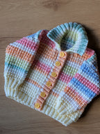 Cardigan and Hat Knitted Set - Handmade in Galway